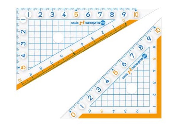ナノピタ　キッズ　三角定規　１０ｃｍ